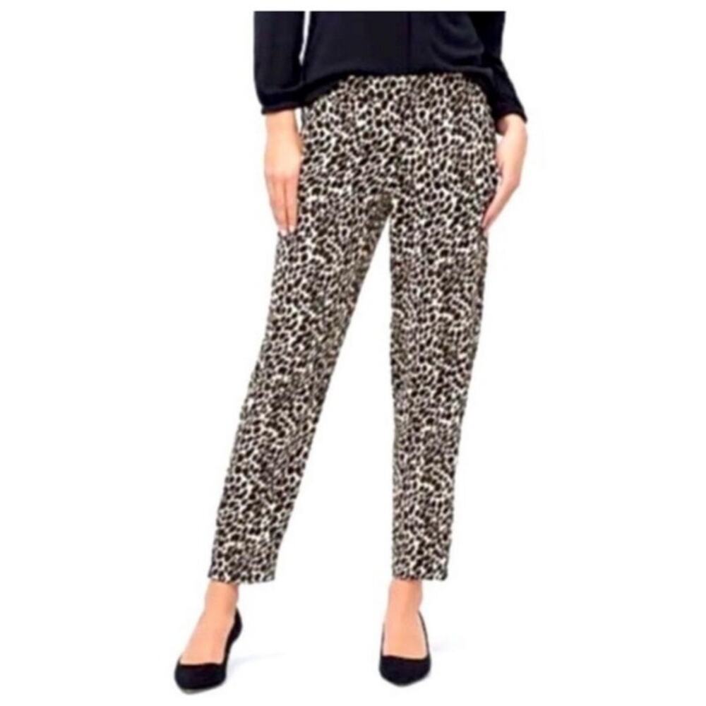 J. Crew Leopard‎ Print Jamie Straight Leg Pant Size 00